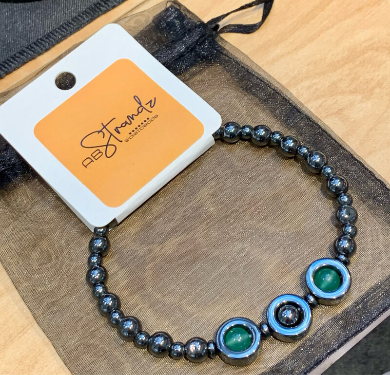 Hematite + Green Aventurine