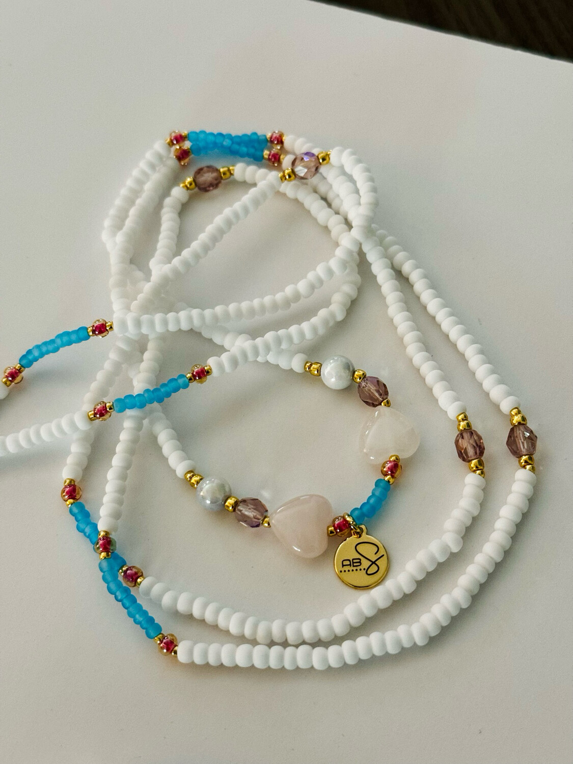 Rose Hearts And Blue