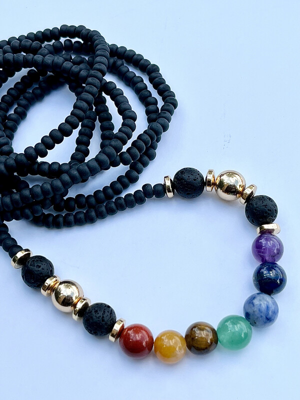 Chakra • Lava Stone Balance Waistbead