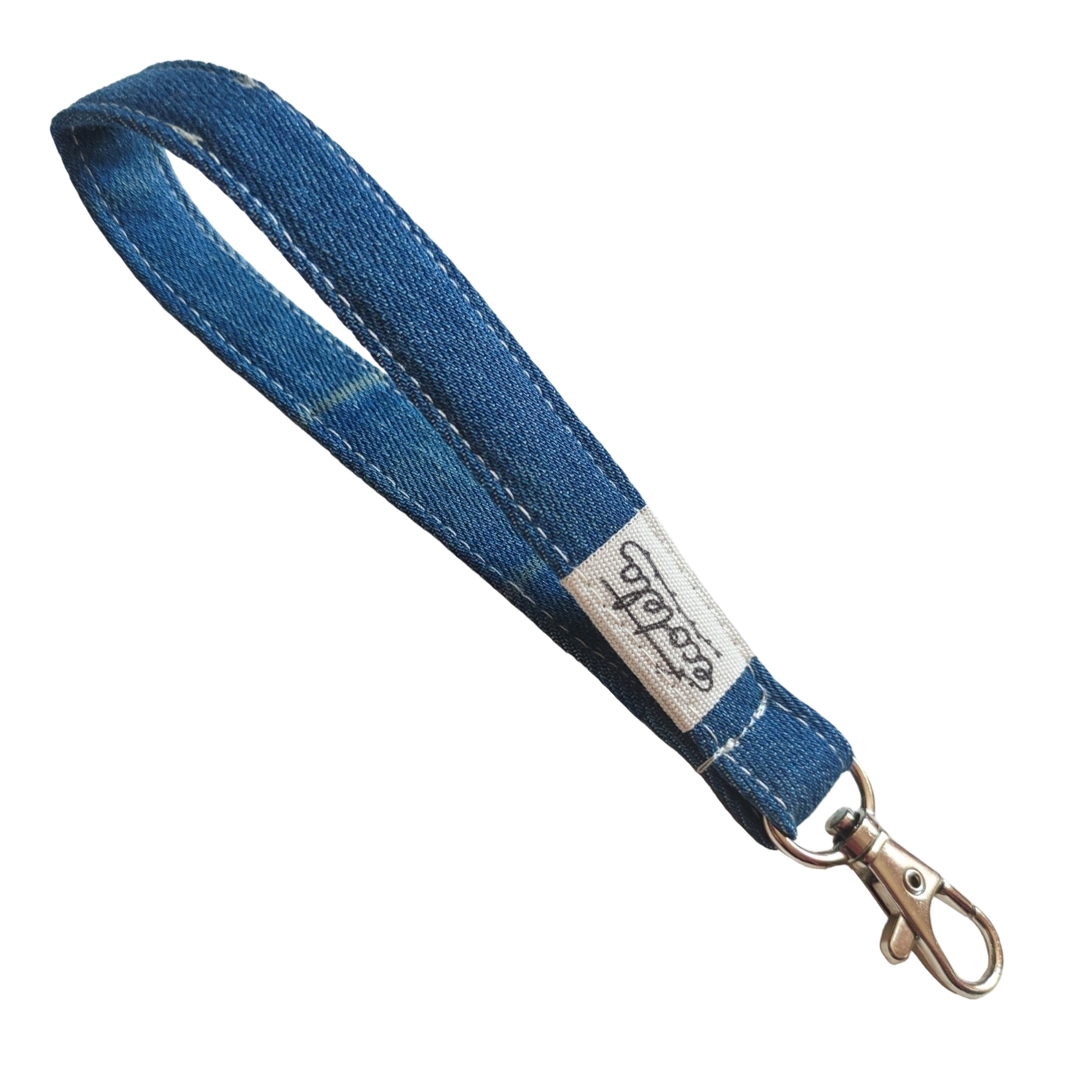 Denim mosquetón plata