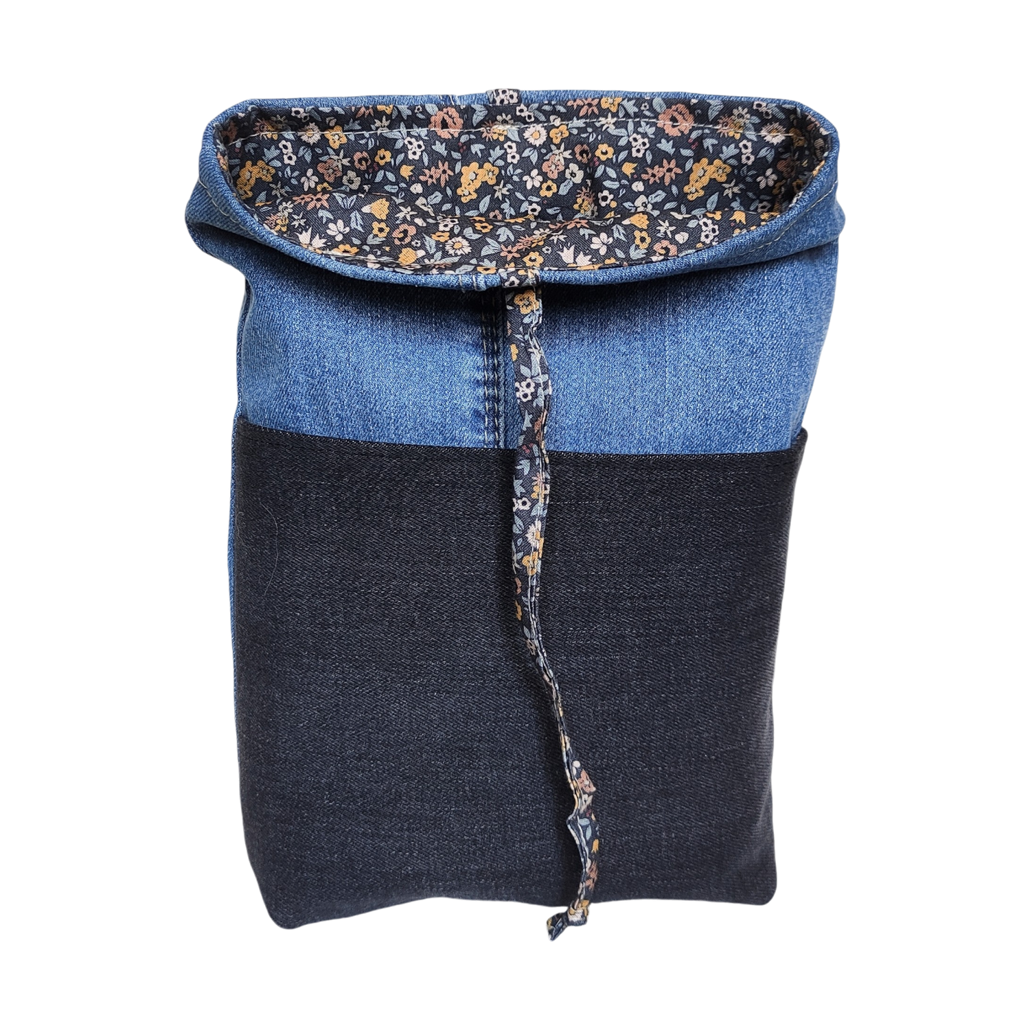 Funda denim+flores