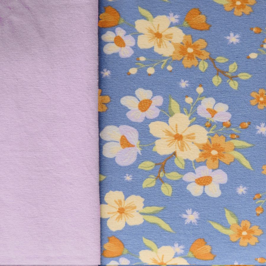Bragas menstruales flores azul