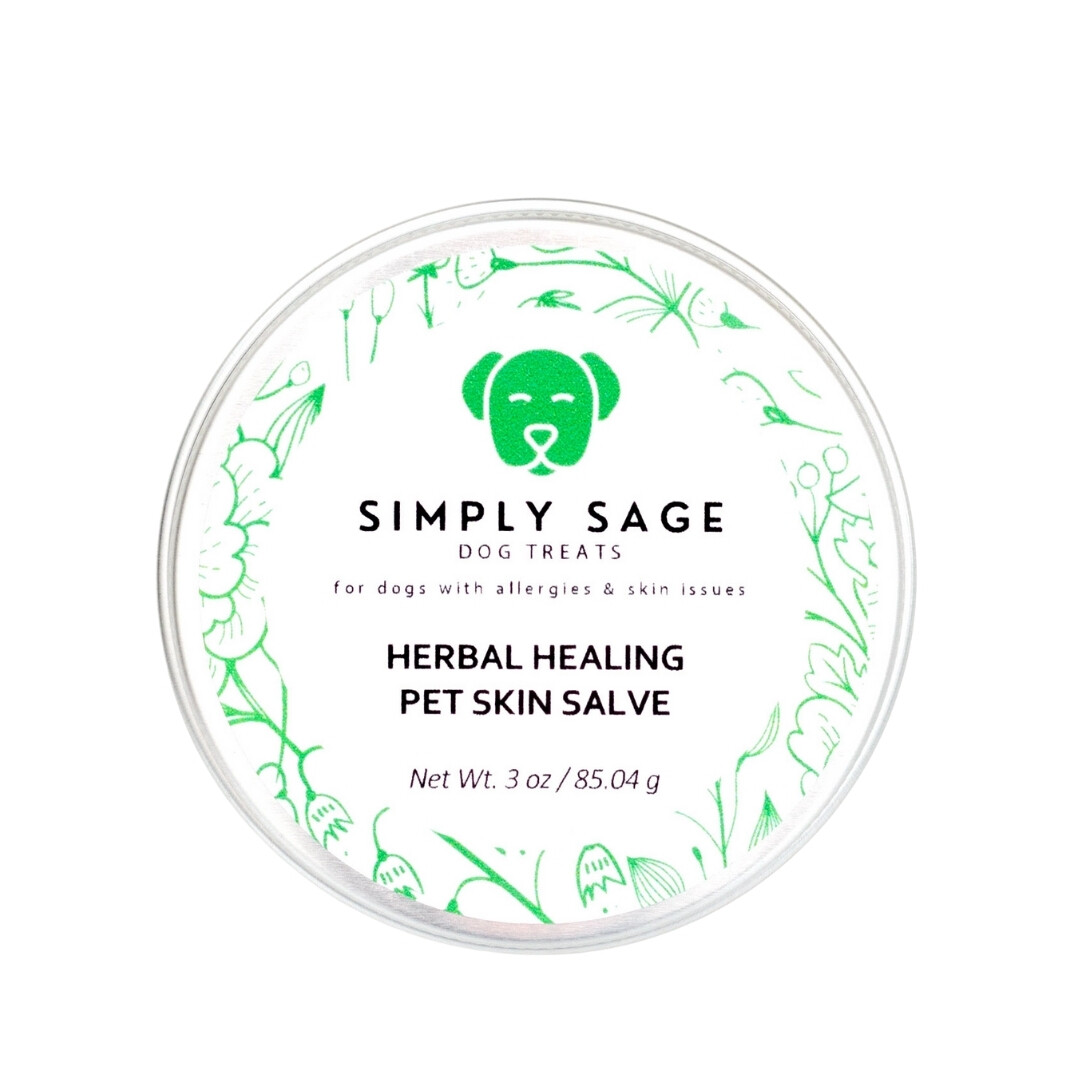 All Natural Herbal Healing Pet Skin Salve for Dry and Irritated Skin