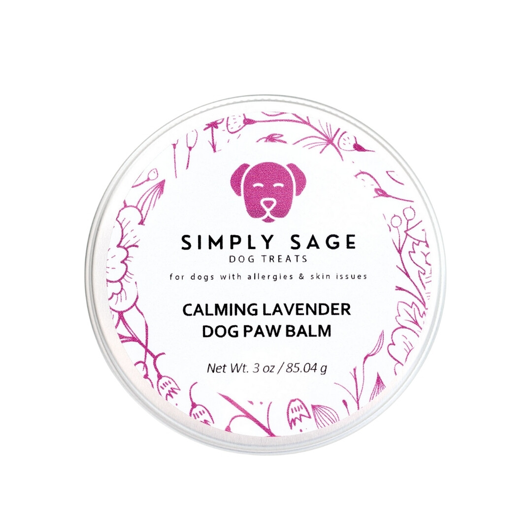 Natural Dog Paw Balm made with Lavender