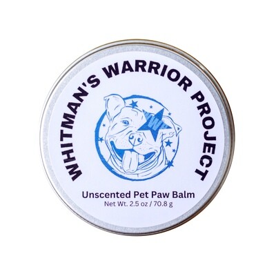 Whitman's Warrior Project Unscented Pet Paw Balm