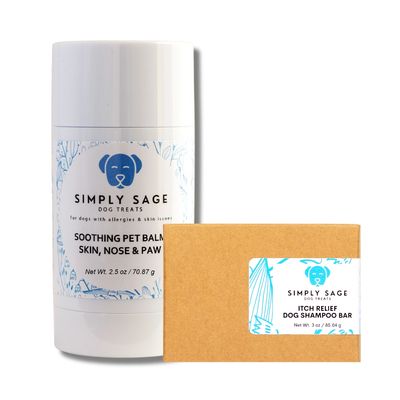 Soothing Pet Balm and Itch Relief Dog Shampoo Bar