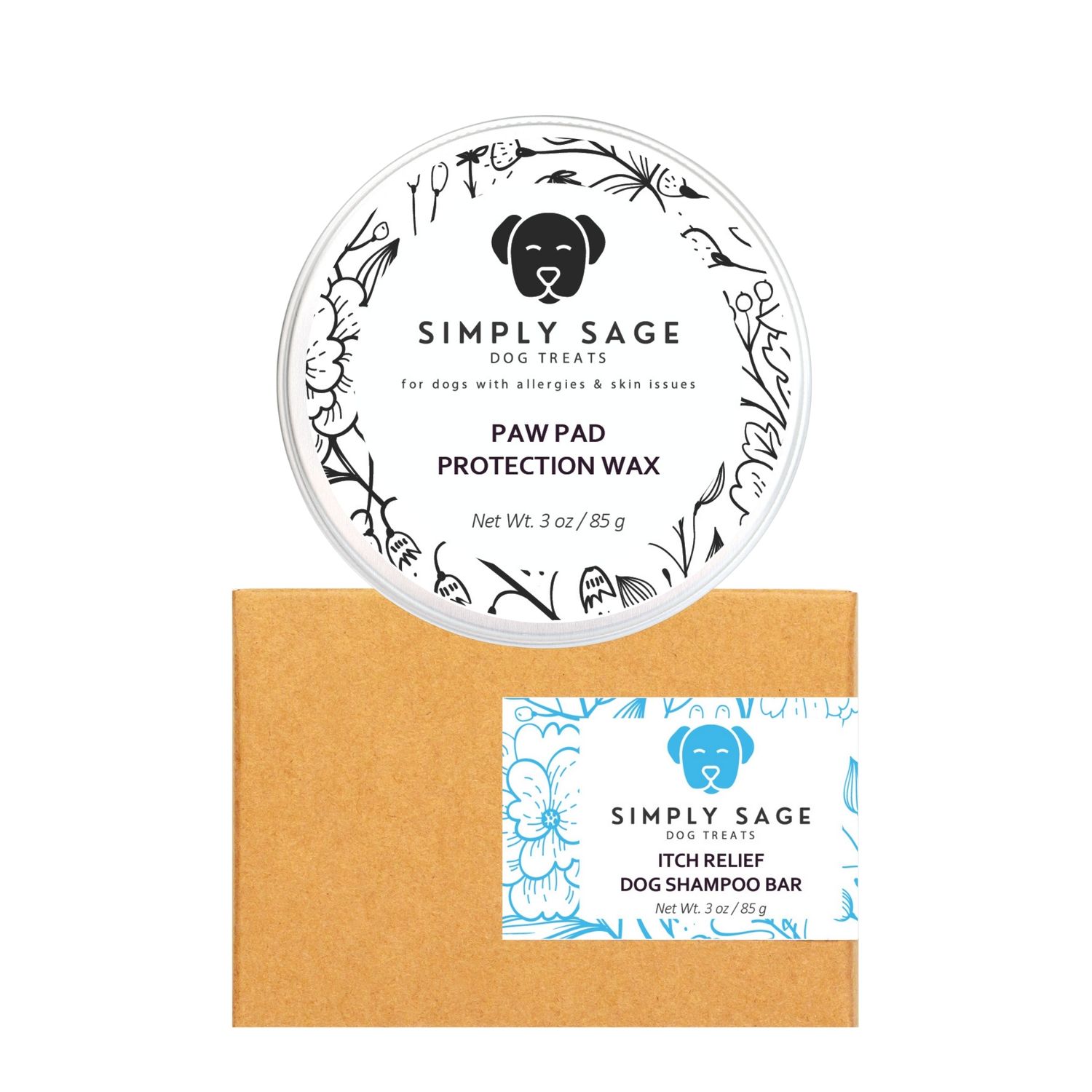 Paw Pad Protection Wax &amp; Itch Relief Dog Shampoo Bar