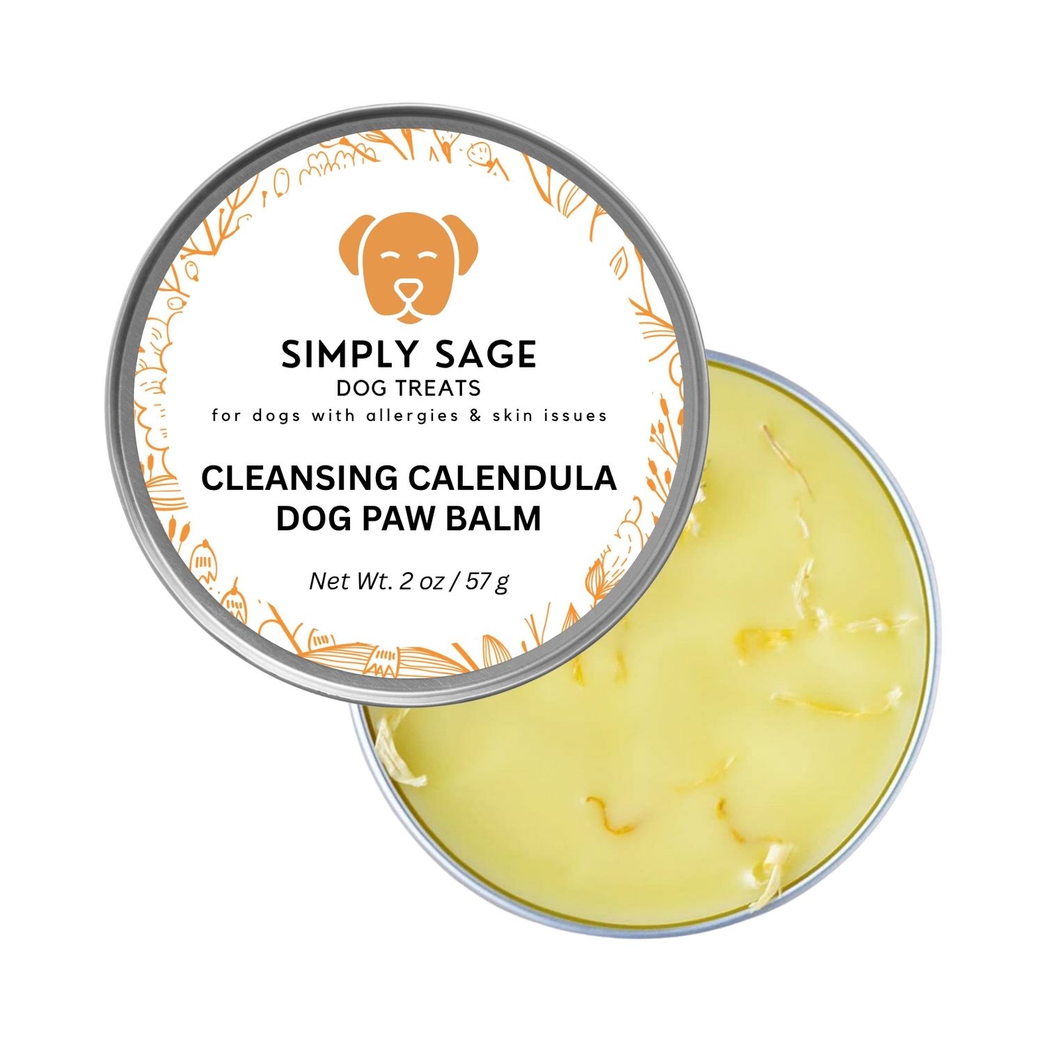 Cleansing Calendula Dog Paw Balm