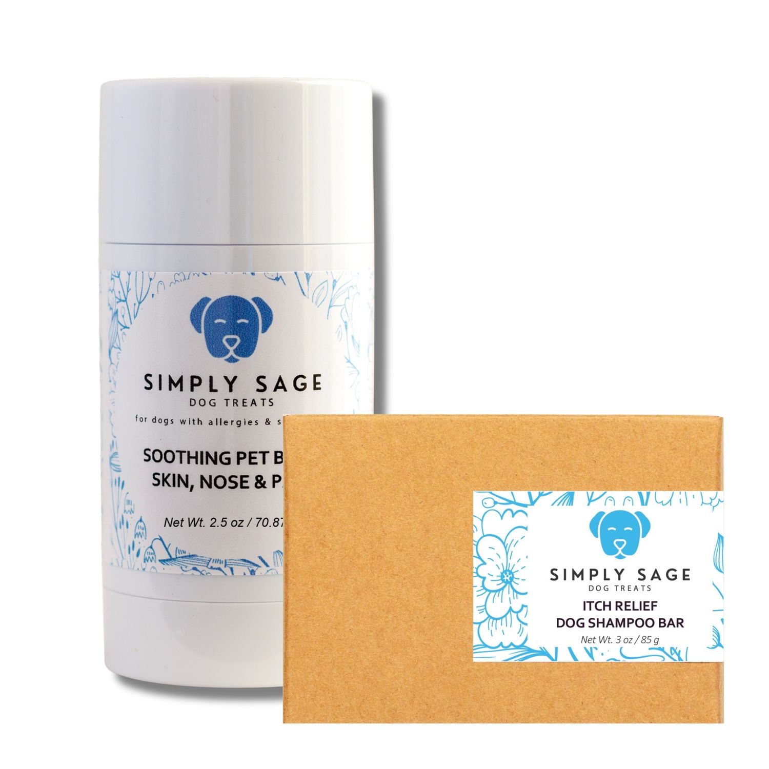 Soothing Pet Balm and Itch Relief Dog Shampoo Bar