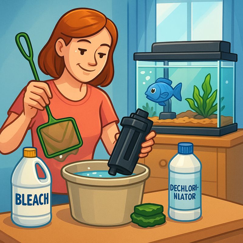 How to clean aquarium equipment?