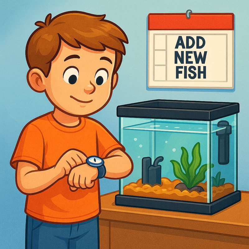 Can I add fish to a brand-new aquarium?