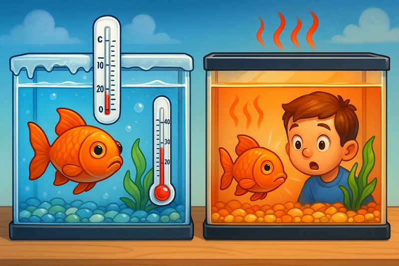 What should the fish tank temperature be set at?