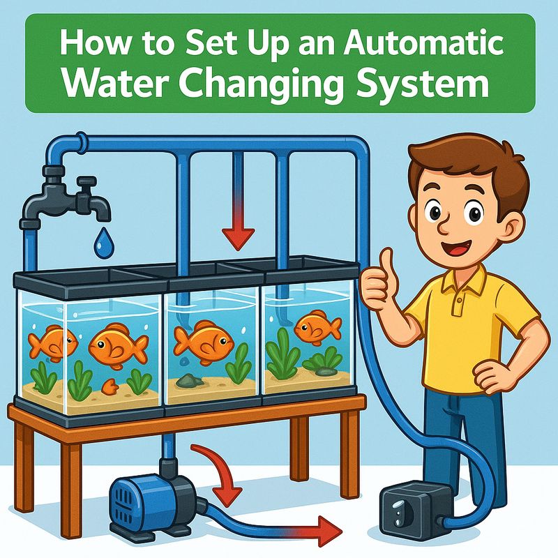 Automatic Water Change System for Multiple Aquariums