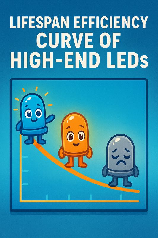 Lifespan Efficiency Curve of High-End LEDs (PAR Output After 3+ Years)
