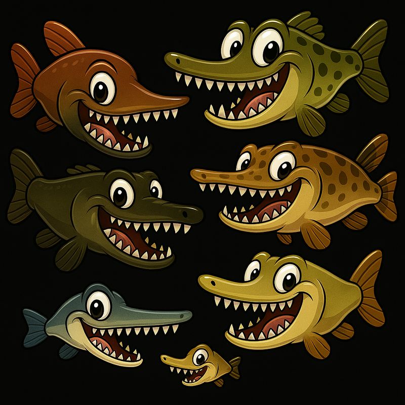 How many species of Gar are there?