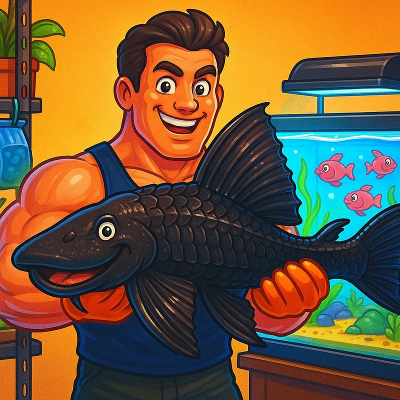 Why do people hold a fish away from their body?