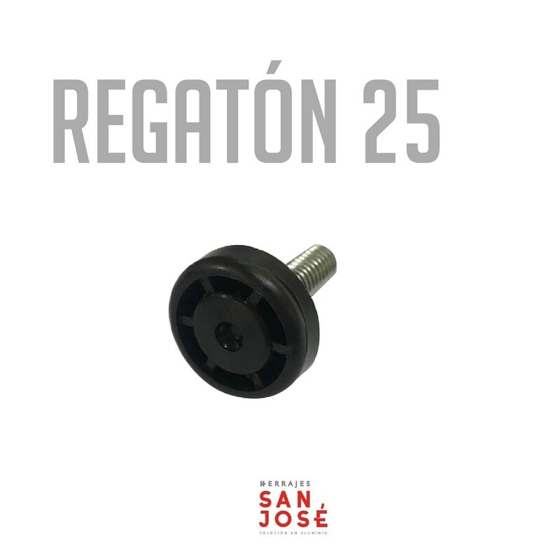 Regaton regulable 25 x 5 / 16w x 1" Base Alta (Caja: 1 PZA)