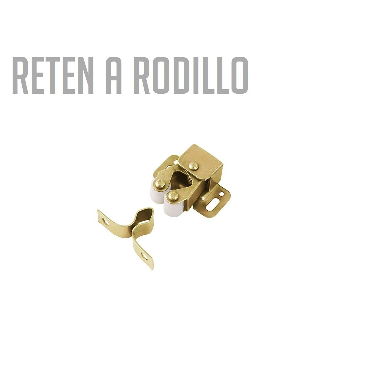 Reten a Rodillo dorado con Tornillo y Bolsa (Caja: 1 PZA)