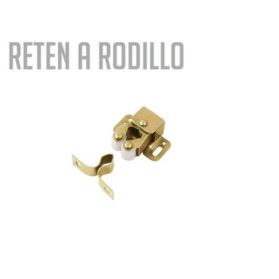 Reten a Rodillo Zincado con Tornillo y Bolsa (Caja: 1 PZA)