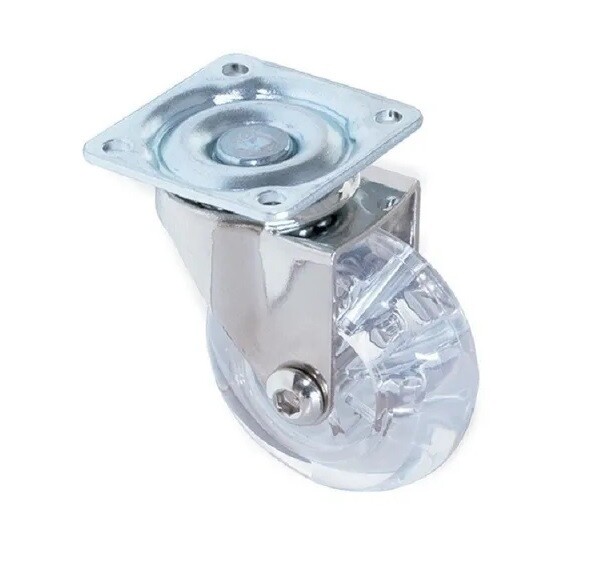 Rueda pallet Cristal 75mm. (Caja: 1 PZA)