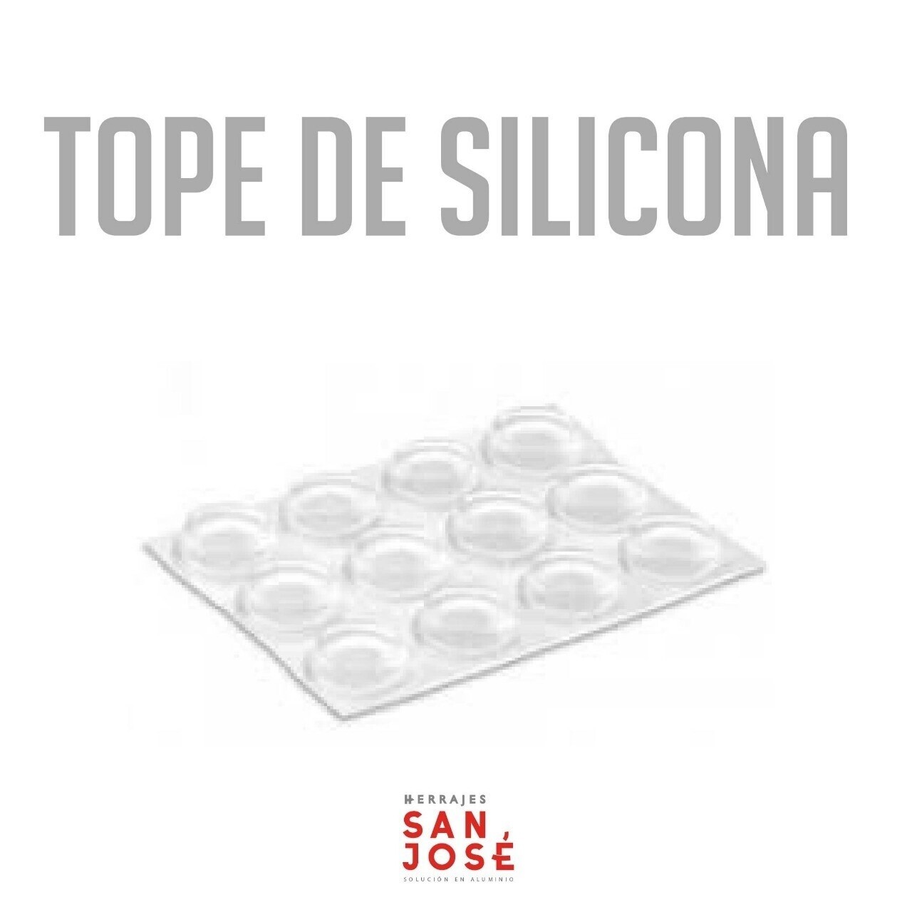 Tope Transparente autoadhesivo, plancha (Caja: 100 PZA)