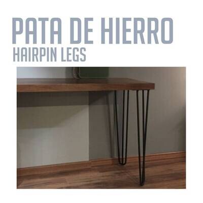 Pata Hairpin Hierro Reforzada 74cm (Caja: 1 PZA)