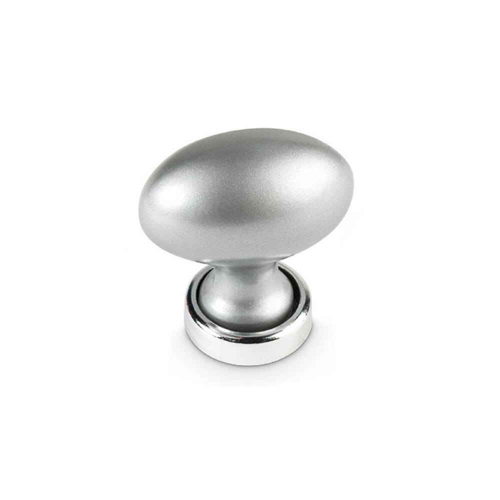 Tirador OvAlado Cromado plastico (Caja: 1 PZA)