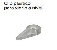 Clip plastico para Vidrio a nivel (Caja: 10 PZA)