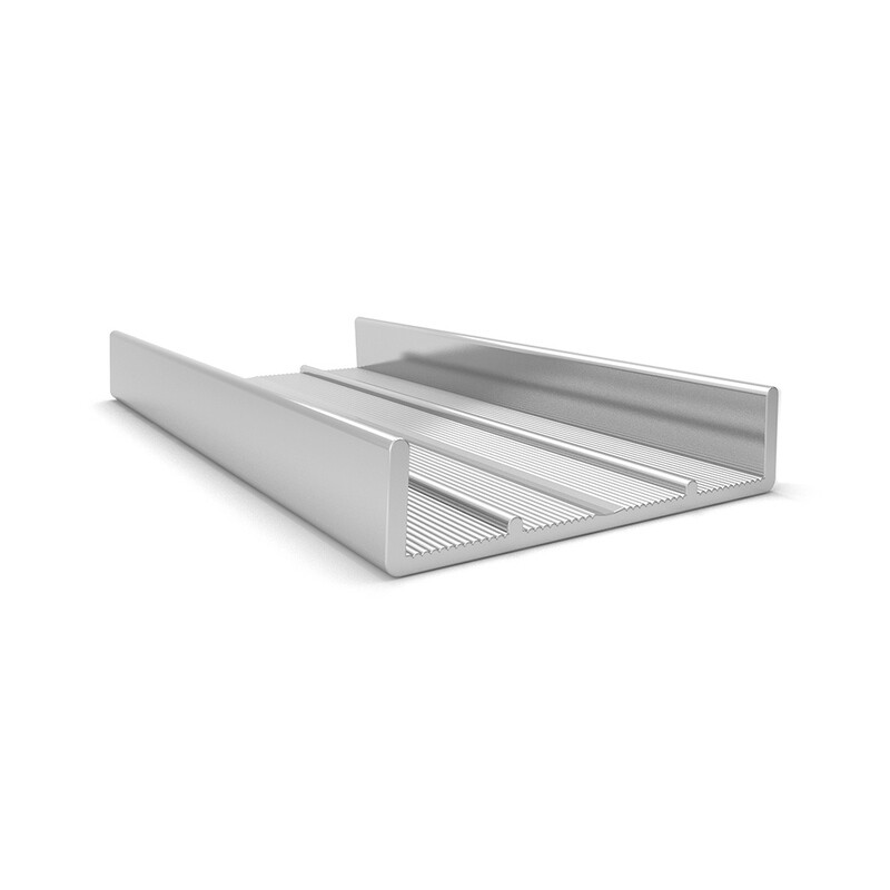 Perfil Tapacanto 36mm. Aluminio J703 x 3 metros (Caja: 1 PZA)