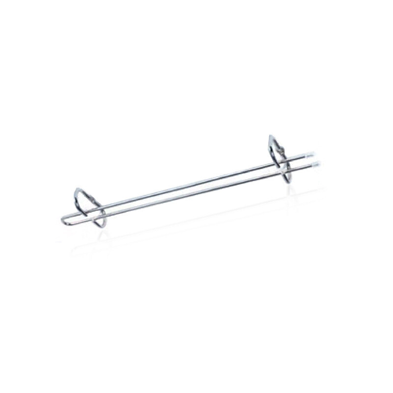 Porta copas paralelo 42cm. Cromado (Caja: 1 PZA)