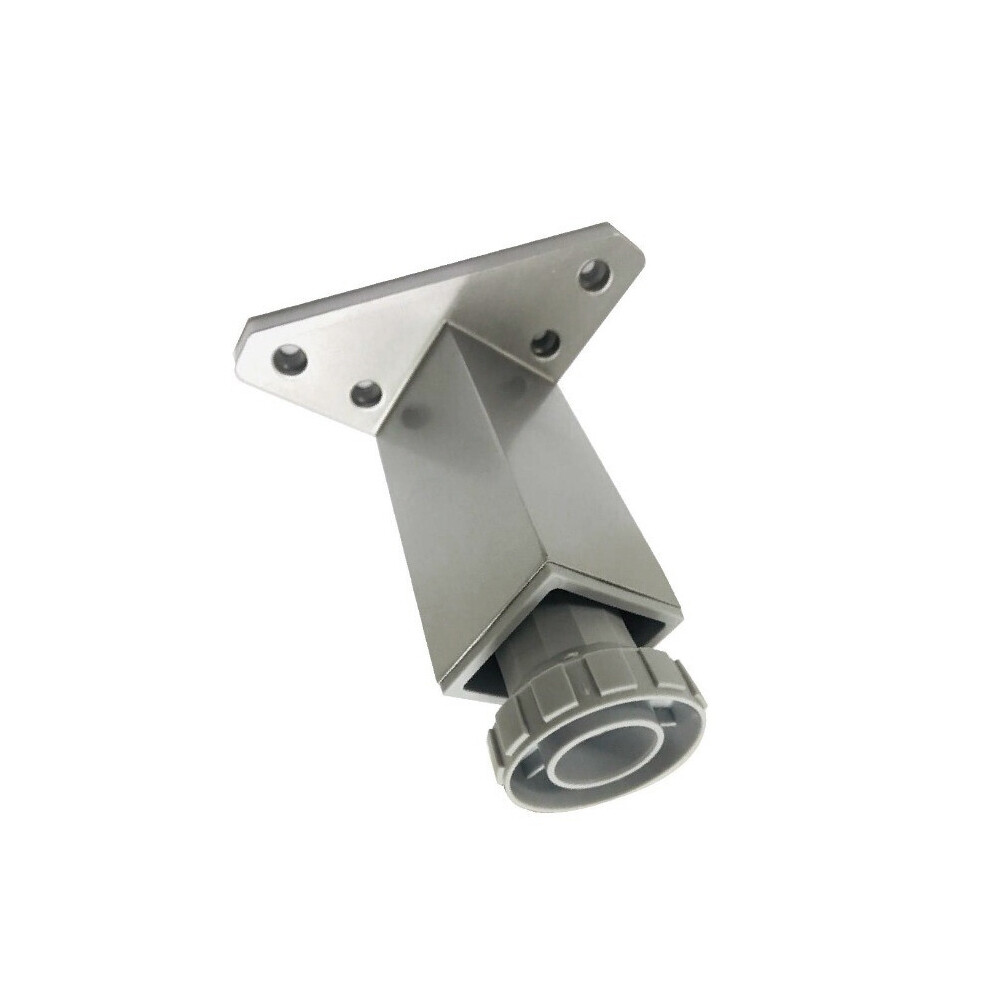 PATA plastica Cuadrada Gris con base triAngular con regulacion (Caja: 1 PZA)