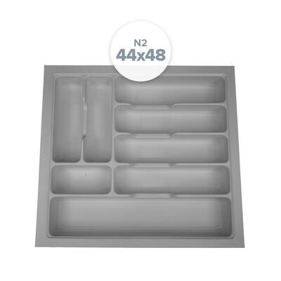 Cubiertero organizador PVC N2 - 44 x 48 Blanco (Caja: 1 PZA)