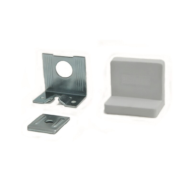 Soporte para Alacena con cobertor plastico Blanco (Caja: 1 PZA)