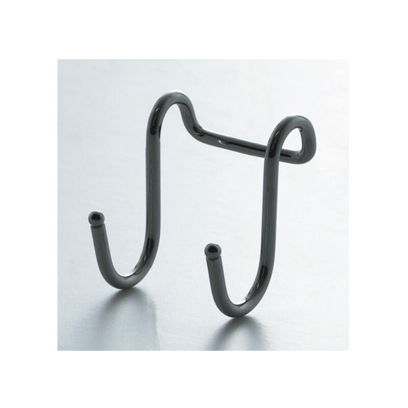 Gancho Doble de colgar Acero cromado (Caja: 1 PZA)