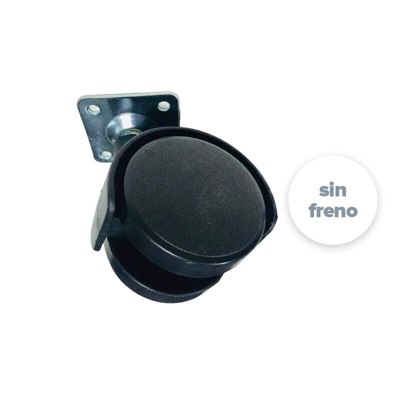 Rueda PP 50x50 sin Freno (Caja: 1 PZA)