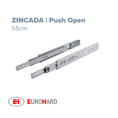 Telescopica Push Open 55cm Zincada EH (Caja: 1 PZA)