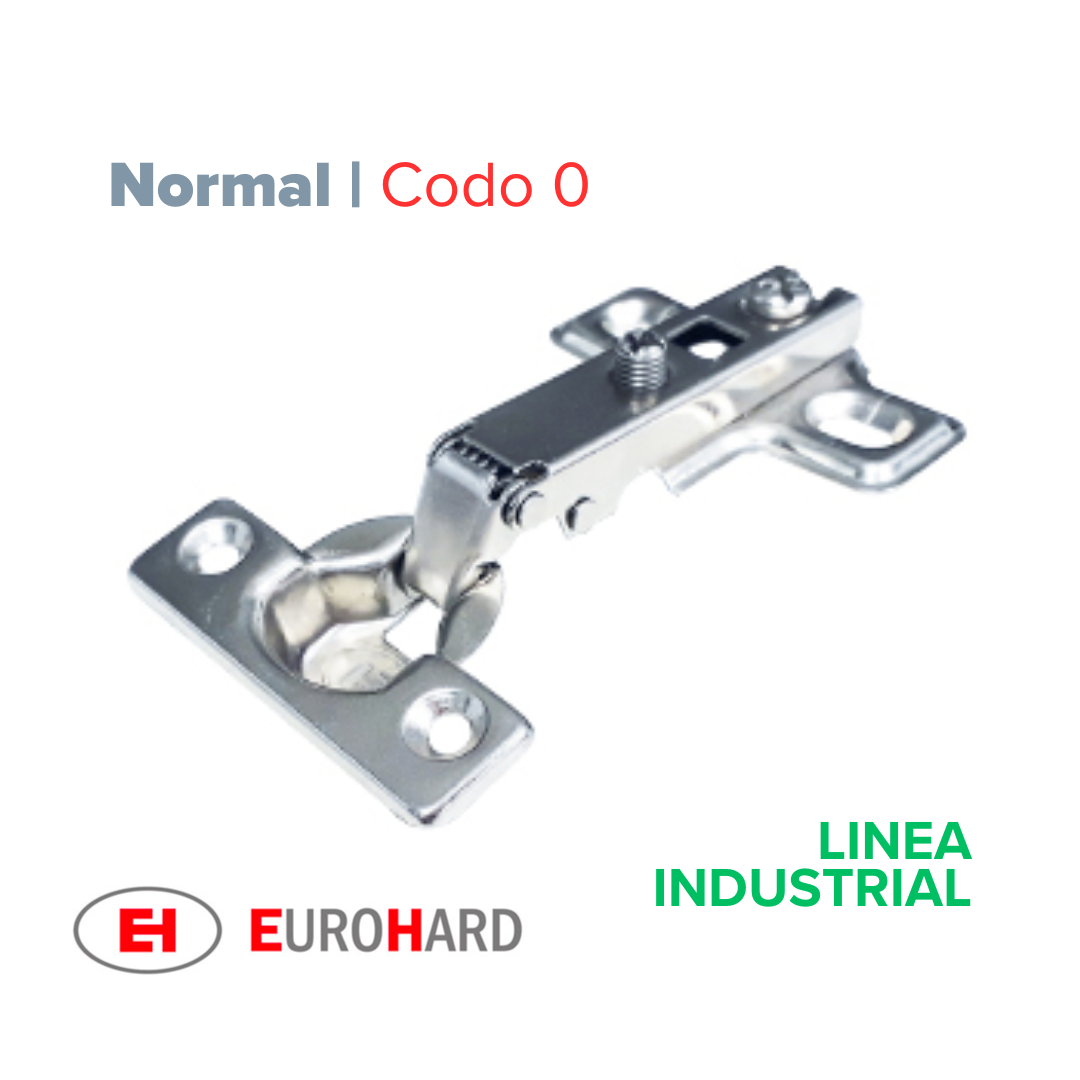 Bisagra 26mm. Codo 0. EH (Caja: 1 PZA)
