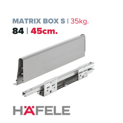 Matrix Box S, 35kg. Gris, 16 / 84 / 45cm. (Caja: 1 PAR)