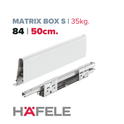 Matrix Box S, 35kg. Blanco, 16 / 84 / 50cm. (Caja: 1 PAR)