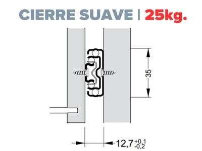 Cierre Suave 25kg.