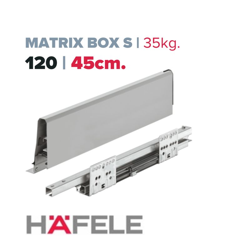 Matrix Box S, 35kg. Gris, 16 / 120 / 45cm. (Caja: 1 PAR)