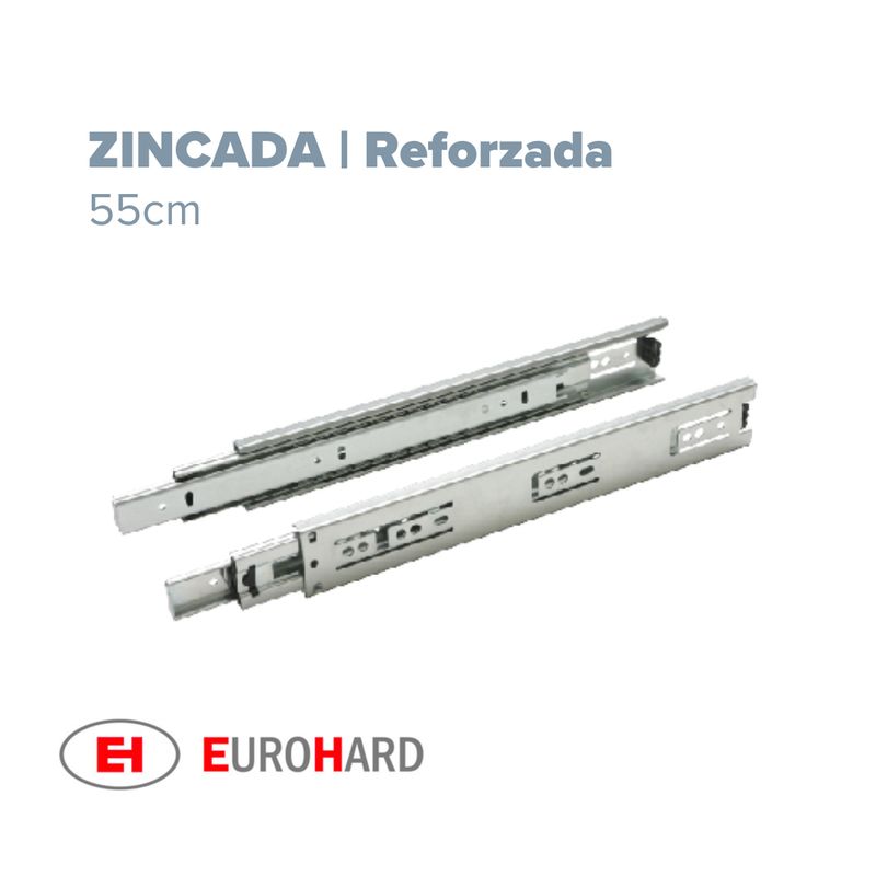 Telescopica Reforzada 55cm. Zincada EH (Caja: 1 PZA)