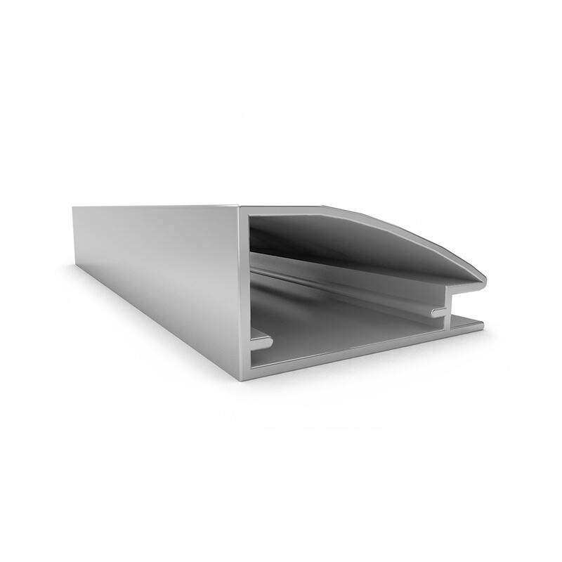 Perfil Marco de Aluminio 20x45 CURVO x 3 metros (Caja: 1 PZA)