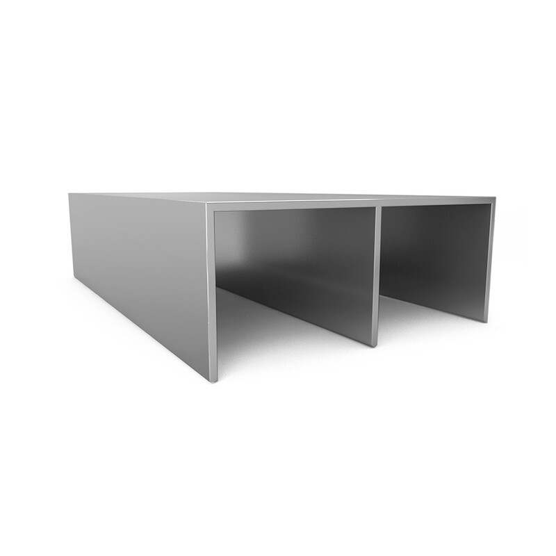 Perfil Superior para Kit de Placard corredizo x 2 metros (Caja: 1 PZA)