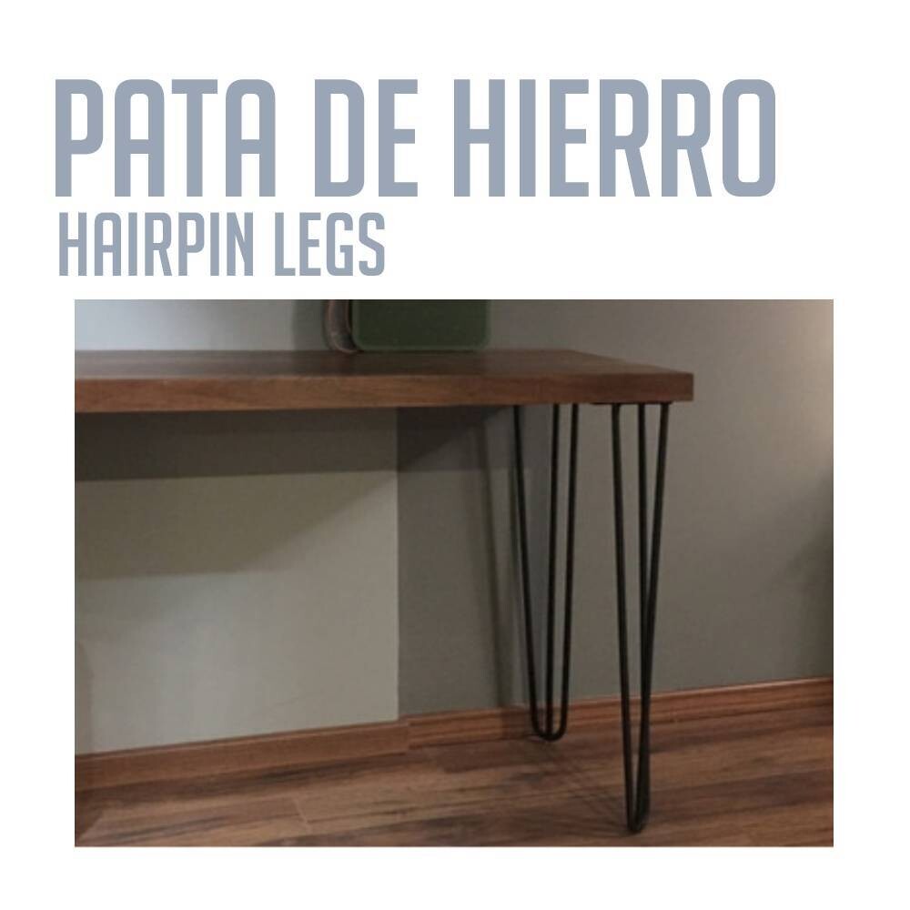 Pata Hairpin Hierro Reforzada 91cm (Caja: 1 PZA)