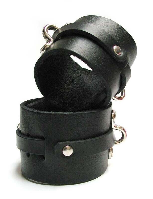 KinkLab Bondage Basics Leather Ankle Cuffs