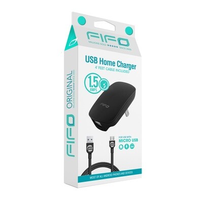 "O" USB TRAVEL CHARGER FOR MICRO USB DEVICES
