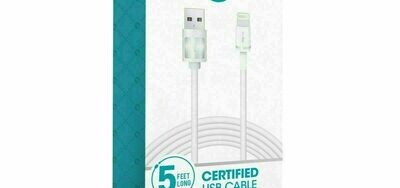 CERTIFIED 5FT USB CABLE FOR IPHONE