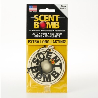 007323 SCENT BOMB HANGING CIR- CLEAN COTTON