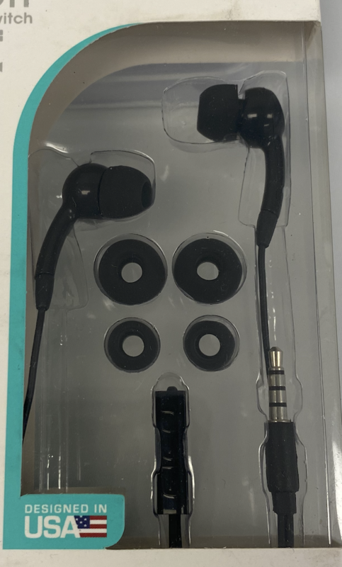 60104 MP-900 UNIVERSAL 3.5MM HANDS-FREE WITH ON/OFF IN BLACK